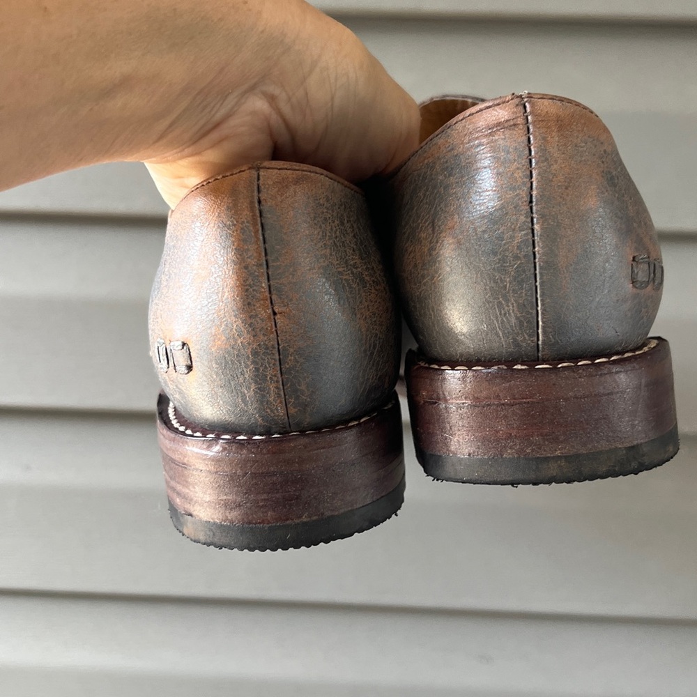 BED|STU Gray and Brown Loafers - Picture 6 of 12